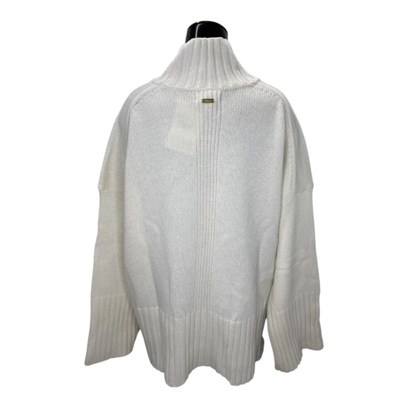 Barbour Womens Sweater Cloud White Size 12 Serena High Neck Jumper Pullover - Picture 5 of 16